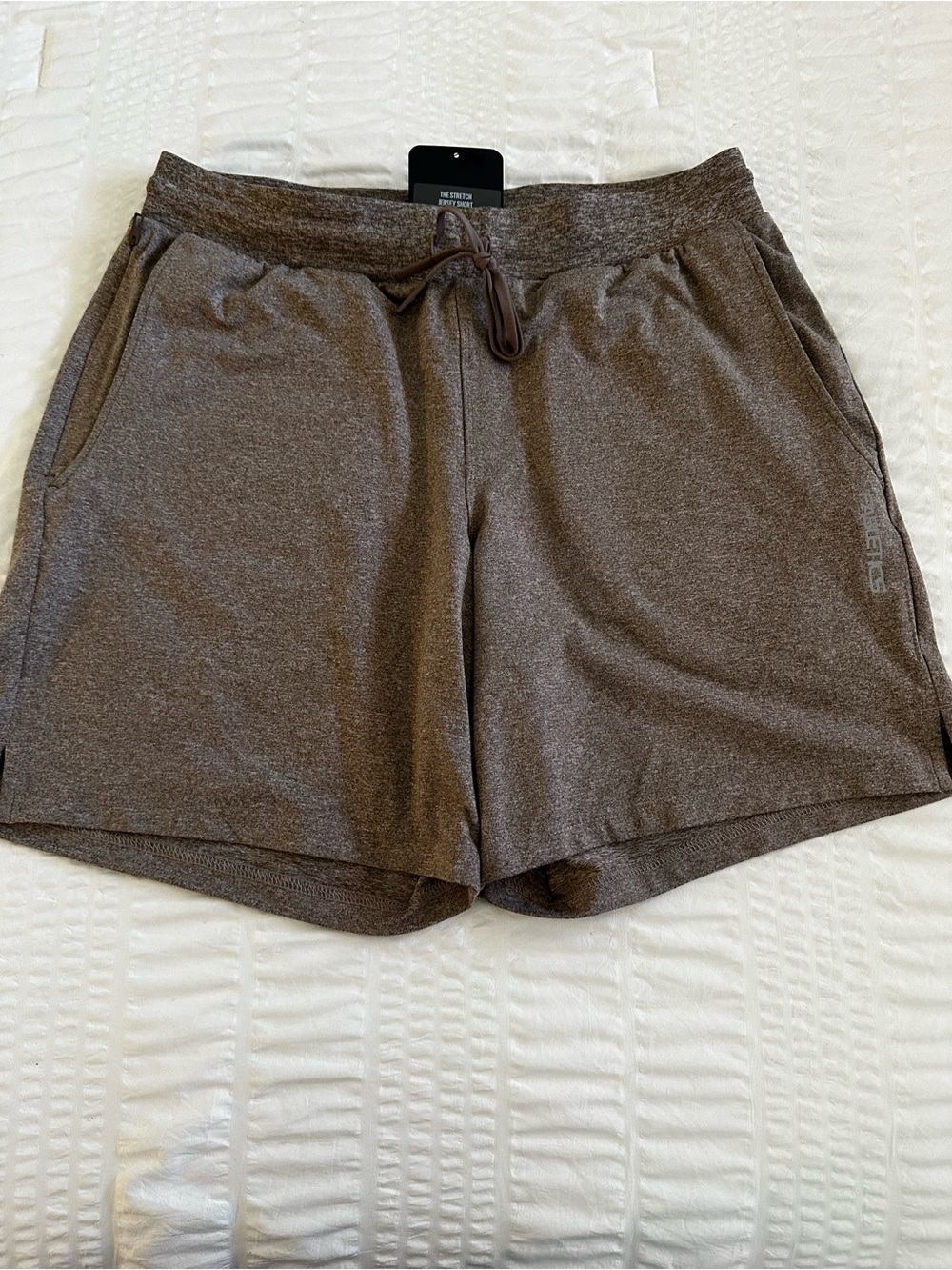 Fabletics Women's Brown Drawstring Athletic Shorts Medium